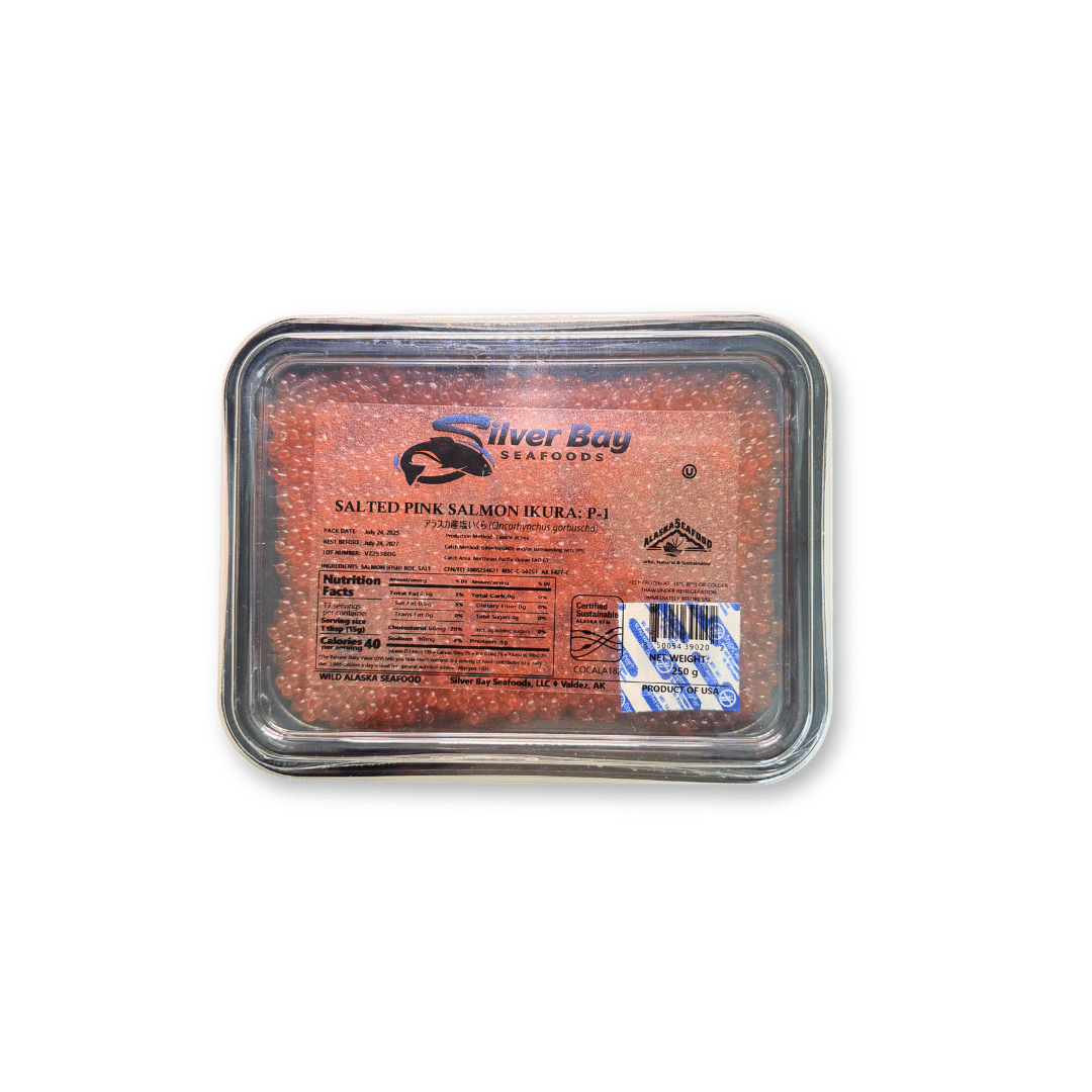Pink Salmon Roe, Kosher – 8.8 oz (250g) - OLMA Caviar