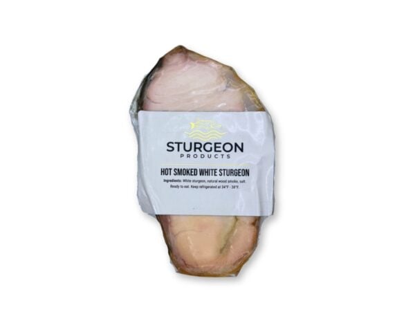 Hot Smoked White Sturgeon